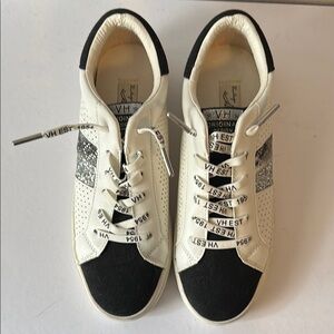 Vintage Havana Black and White Sneakers with Sparkles